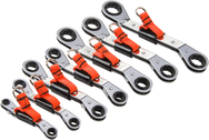 Proto® Tether-Ready 7 Piece Offset Double Box Reversible Ratcheting Metric Wrench Set - 6 & 12 Point - Exact Tooling