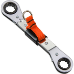 Proto® Tether-Ready Offset Double Box Reversible Ratcheting Wrench 7 x 8 mm - 6 Point - Exact Tooling