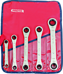 Proto® 5 Piece Ratcheting Box Wrench Set - 6 and 12 Point - Exact Tooling