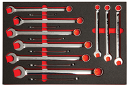 Proto® Foamed 15 Piece Combination Wrench Set -Full Polish- 12 Point - Exact Tooling