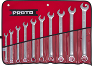 Proto® 10 Piece Full Polish Combination ASD Wrench Set - 6 Point - Exact Tooling