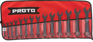 Proto® 14 Piece Black Oxide Metric Short Combination Wrench Set - 12 Point - Exact Tooling