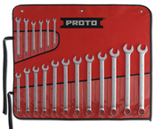 Proto® 18 Piece Satin Metric Combination ASD Wrench Set - 12 Point - Exact Tooling