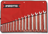 Proto® 15 Piece Full Polish Combination Spline Wrench Set - 12 Point - Exact Tooling