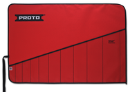 Proto® Red Canvas 10-Pocket Tool Roll - Exact Tooling