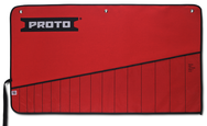 Proto® Red Canvas 17-Pocket Tool Roll - Exact Tooling