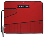 Proto® Red Canvas 18-Pocket Tool Roll - Exact Tooling