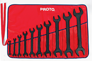 Proto® 10 Piece Black Oxide Open-End Wrench Set - Exact Tooling