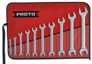 Proto® 10 Piece Satin Open-End Wrench Set - Exact Tooling