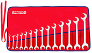 Proto® 14 Piece Full Polish Angle Open-End Wrench Set - Exact Tooling