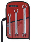 Proto® 3 Piece Double End Flare Nut Wrench Set - 12 Point - Exact Tooling