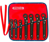 Proto® 7 Piece Ratcheting Flare Nut Wrench Set - 12 Point - Exact Tooling