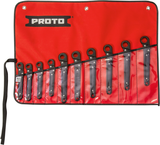 Proto® 10 Piece Metric Ratcheting Flare Nut Wrench Set - Exact Tooling