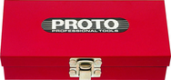 Proto® Tool Box, Red, 11-9/16" W x 11-1/8" D x 1-5/8" H - Exact Tooling