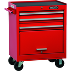 Proto® 440SS 27" Roller Cabinet - 3 Drawer, Red - Exact Tooling