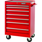 Proto® 440SS 27" Roller Cabinet - 7 Drawer, Red - Exact Tooling