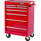 Proto® 440SS 27" Roller Cabinet - 8 Drawer, Red - Exact Tooling