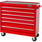 Proto® 440SS 41" Workstation - 6 Drawer, Red - Exact Tooling