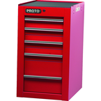 Proto® 450HS Side Cabinet - 5 Drawer, Red - Exact Tooling