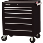Proto® 450HS 34" Roller Cabinet - 6 Drawer, Black - Exact Tooling