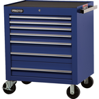 Proto® 450HS 34" Roller Cabinet - 7 Drawer, Blue - Exact Tooling