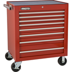 Proto® 450HS 34" Roller Cabinet - 8 Drawer, Red - Exact Tooling