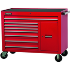 Proto® 450HS 50" Workstation - 8 Drawer & 2 Shelves, Red - Exact Tooling