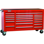 Proto® 450HS 67" Workstation - 20 Drawer, Red - Exact Tooling