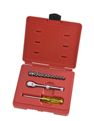 Proto® 1/4" Drive 12 Piece Socket, Combination Set - 12 Point - Exact Tooling