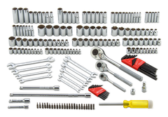 Proto® 1/4", 3/8", 1/2" Drive 184 Piece Socket Set- 6 & 12 - Tools Only - Exact Tooling