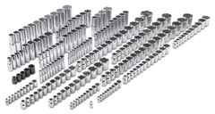 Proto® 1/4", 3/8", & 1/2" Drive 205 Piece Socket Set- 6, 8, and 12 Point - Exact Tooling