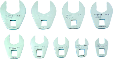 Proto® 3/8" Drive 9 Piece Crowfoot Wrench Set - Exact Tooling