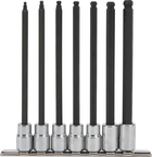 Proto® 3/8" Drive 7 Piece Ball Style Extra Long Hex Bit Set - Exact Tooling