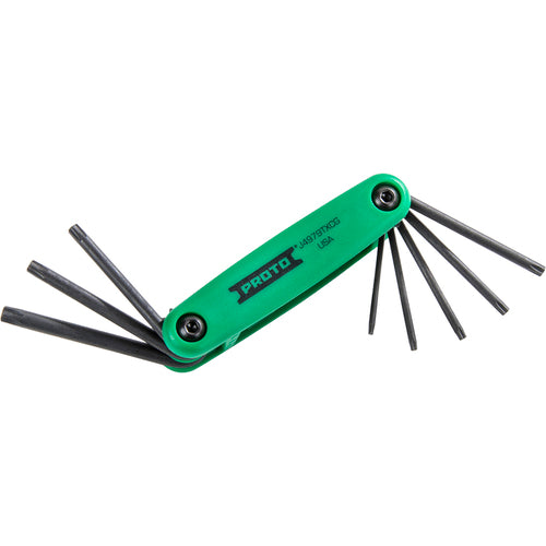 Proto 8 Piece Torx Folding Key Set - Exact Tooling