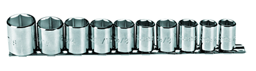 Proto® 3/8" Drive 10 Piece Socket Set - 6 Point - Exact Tooling