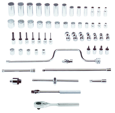 Proto® 3/8" Drive 58 Piece Socket, Combination Set - 12 Point - Exact Tooling