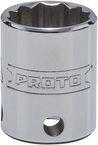 Proto® Tether-Ready 3/8" Drive Socket 18 mm - 12 Point - Exact Tooling