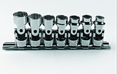 Proto® 3/8" Drive 7 Piece Metric Universal Socket Set - 12 Point - Exact Tooling