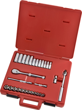 Proto® 3/8" Drive 29 Piece Metric Socket, Combination Set - 6 Point - Exact Tooling