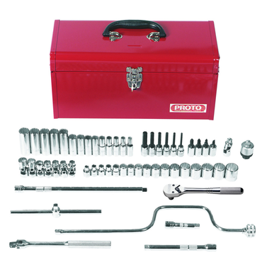 Proto® 3/8" Drive 57 Piece Metric Socket Set - 12 Point - Exact Tooling