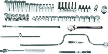 Proto® 3/8" Drive 57 Piece Metric Socket Set - 12 Point - Tools Only - Exact Tooling