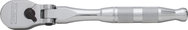 Proto® 1/4" Drive Flex Head Precision 90 Pear Head Ratchet Long 9"- Full Polish - Exact Tooling