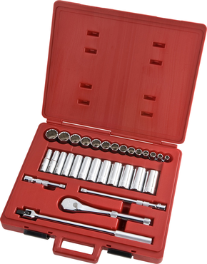 Proto® 1/2" Drive 30 Piece Socket Set - 12 Point - Exact Tooling