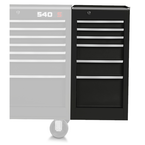Proto® 440SS Side Cabinet - 6 Drawer, Black - Exact Tooling