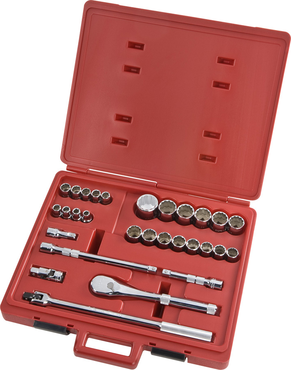 Proto® 1/2" Drive 29 Piece Metric Socket Set - 12 Point - Exact Tooling