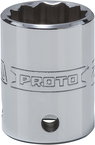 Proto® Tether-Ready 1/2" Drive Socket 22 mm - 12 Point - Exact Tooling