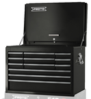 Proto® 440SS 27" Top Chest with Drop Front - 12 Drawer, Black - Exact Tooling