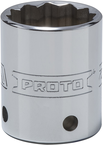Proto® Tether-Ready 1/2" Drive Socket 27 mm - 12 Point - Exact Tooling