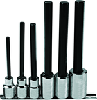 Proto® 1/2" Drive 6 Piece Extra Long Hex Bit Set - Exact Tooling