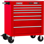 Proto® 550S 34" Roller Cabinet - 7 Drawer, Gloss Red - Exact Tooling